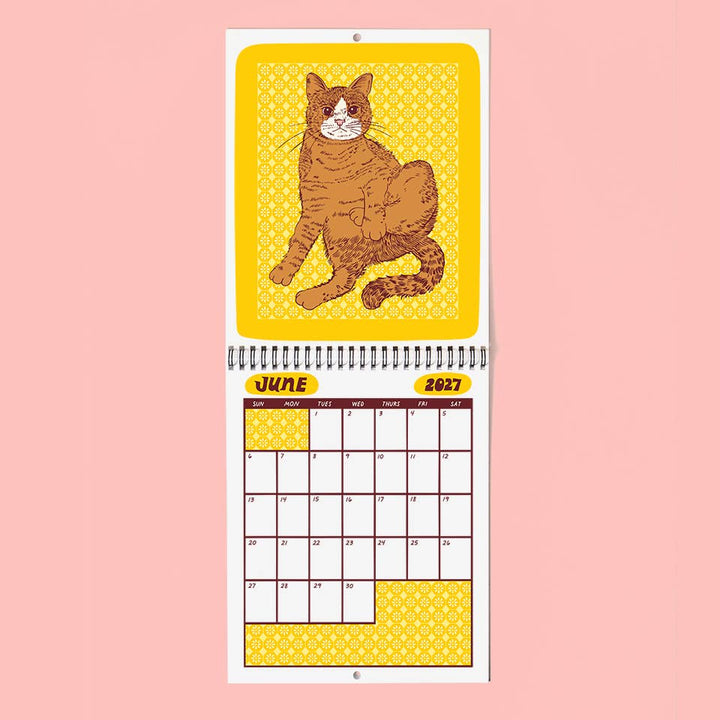 The Good Twin paper Meow Monthly 2027 Calendar