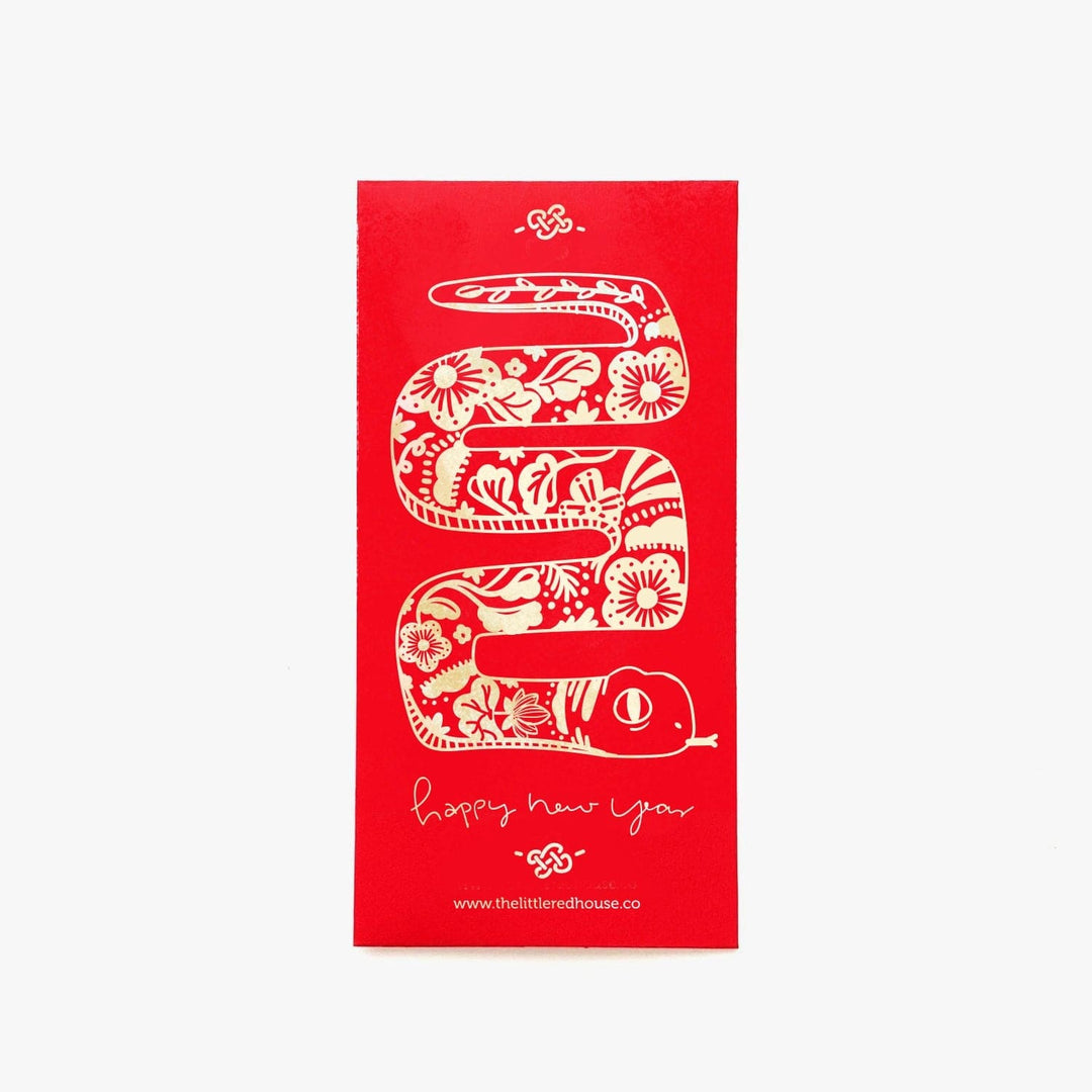 The Little Red House Envelope Zigzag Snake Lunar New Year Red Pocket Envelopes