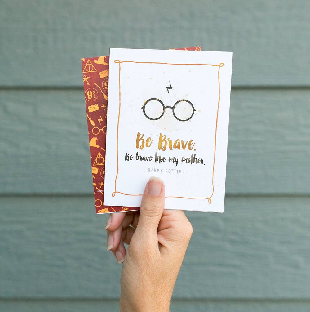 The Noble Paperie Card Be Brave | Harry Potter Wizard Mother's Day Sympathy Card