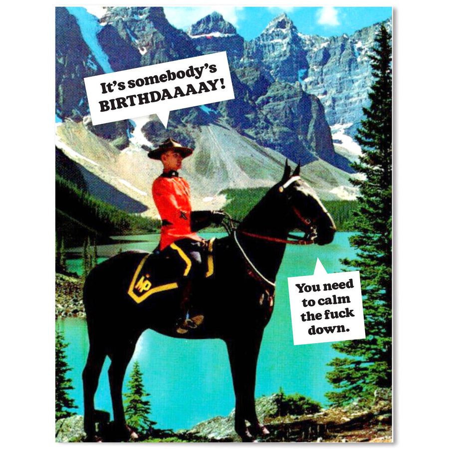 The Raccoon Society Card Mounty - Birthday Card