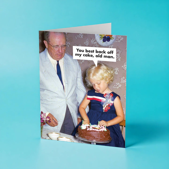 The Raccoon Society Cards Back Off My Cake - Birthday Card