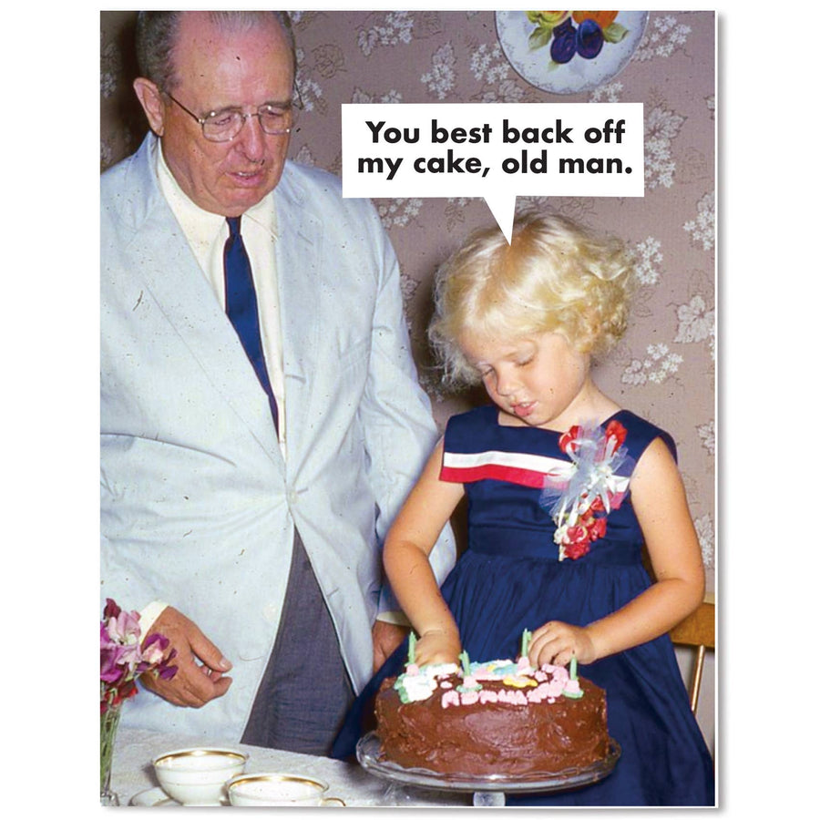 The Raccoon Society Cards Back Off My Cake - Birthday Card