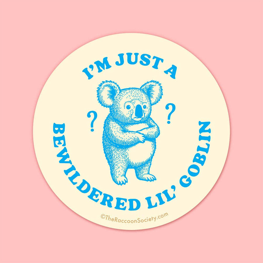 The Raccoon Society Cards "Bewildered" Sticker