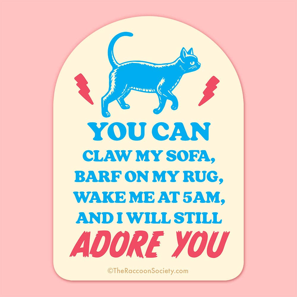 The Raccoon Society Cards "I Will Still Adore You" Sticker