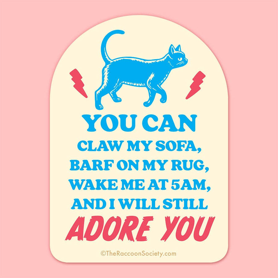The Raccoon Society Cards "I Will Still Adore You" Sticker