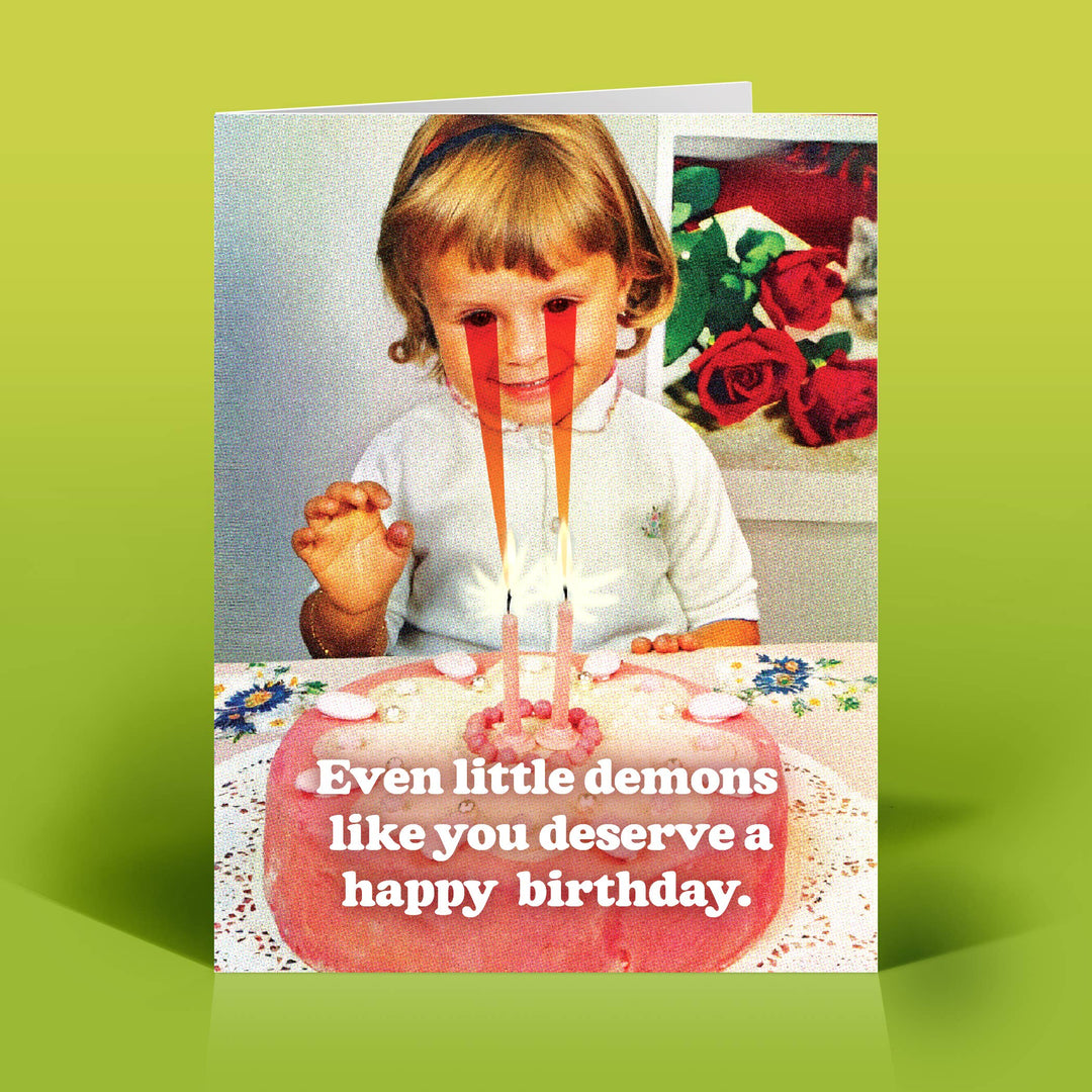 The Raccoon Society Cards Little Demons Birthday Card