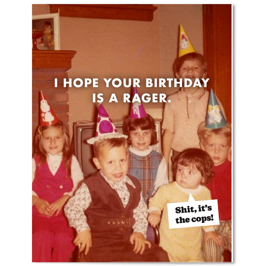 The Raccoon Society Cards Rager - Birthday Card