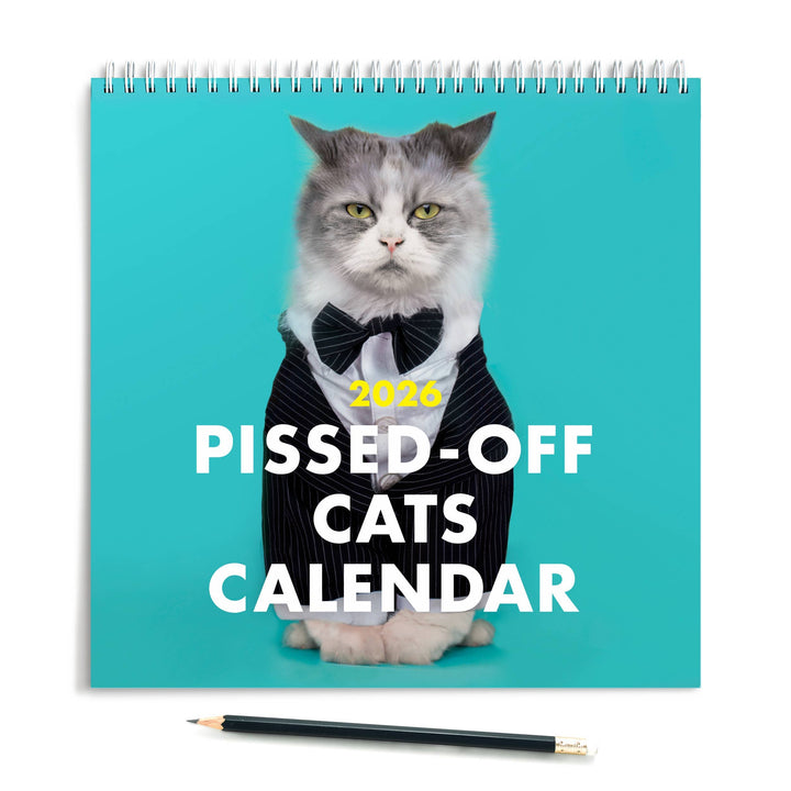 The Raccoon Society paper 2026 Pissed Off Cats Calendar