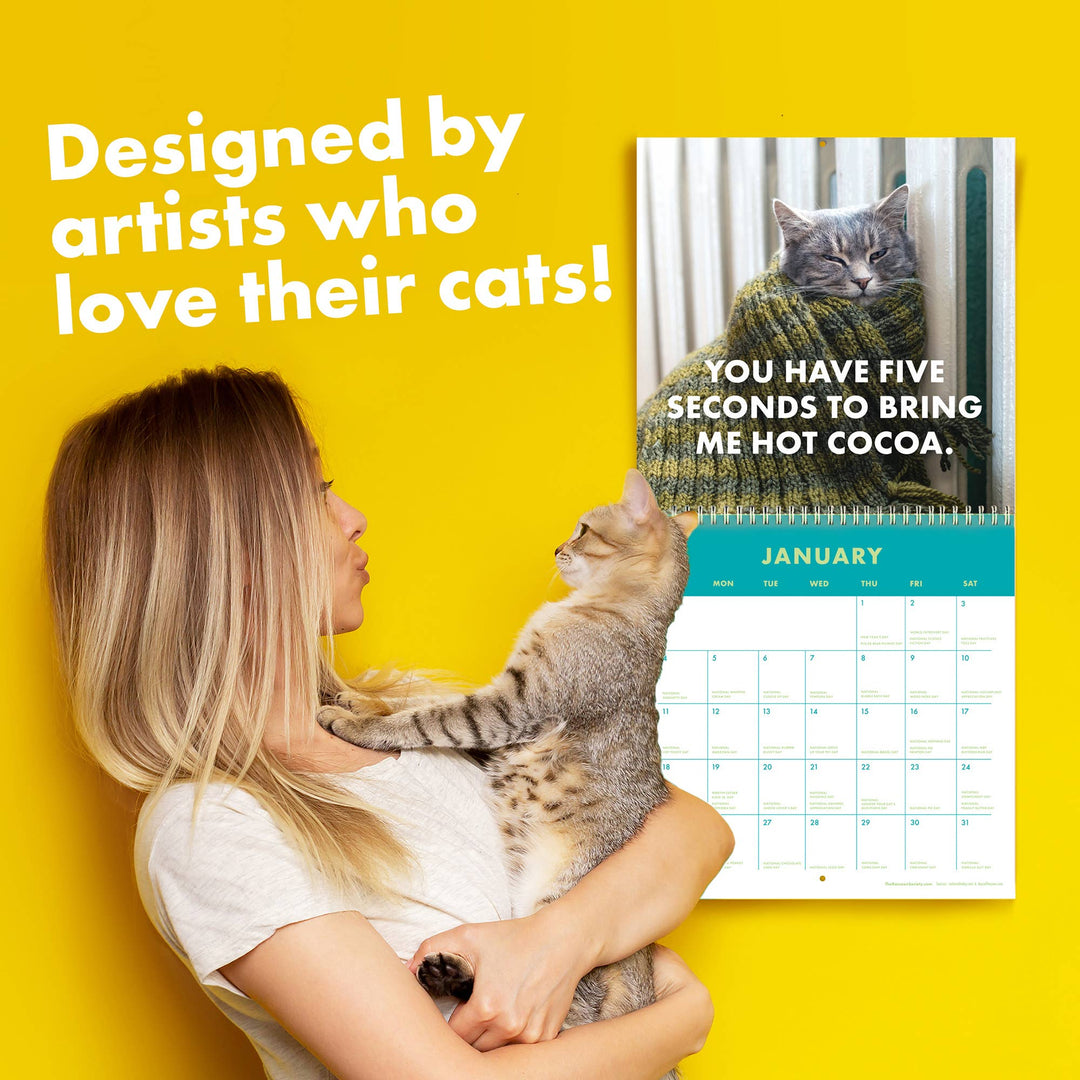 The Raccoon Society paper 2026 Pissed Off Cats Calendar