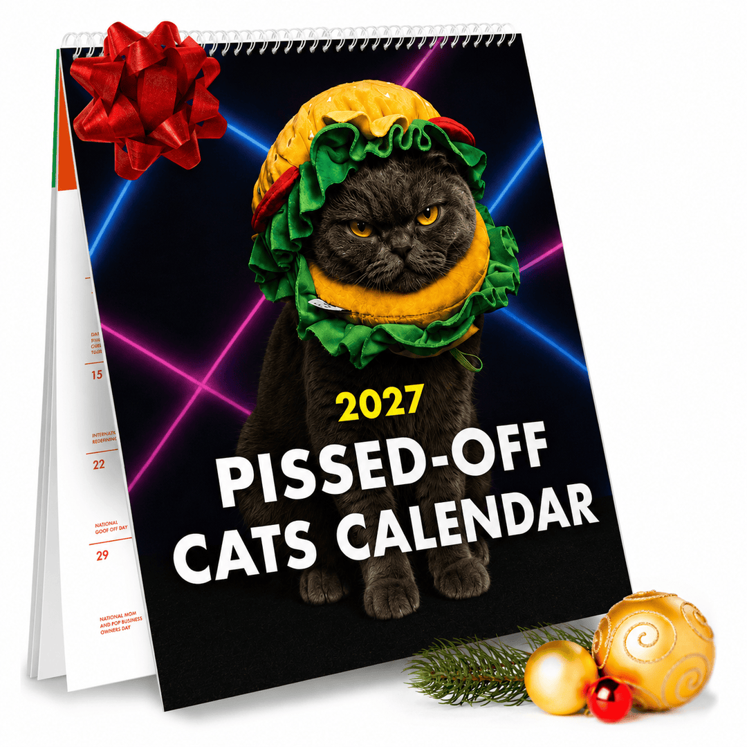 The Raccoon Society paper 2027 Pissed Off Cats Calendar
