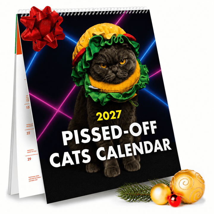 The Raccoon Society paper 2027 Pissed Off Cats Calendar