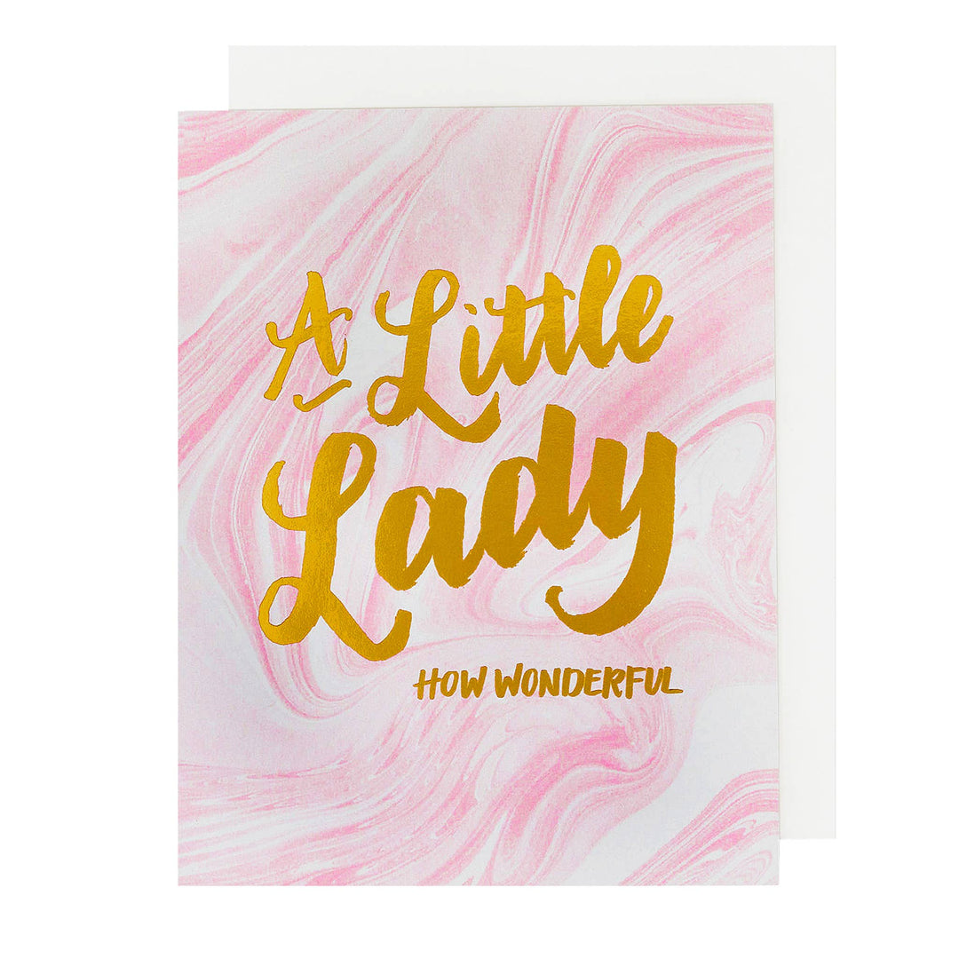 The Social Type A Little Lady - Baby Card