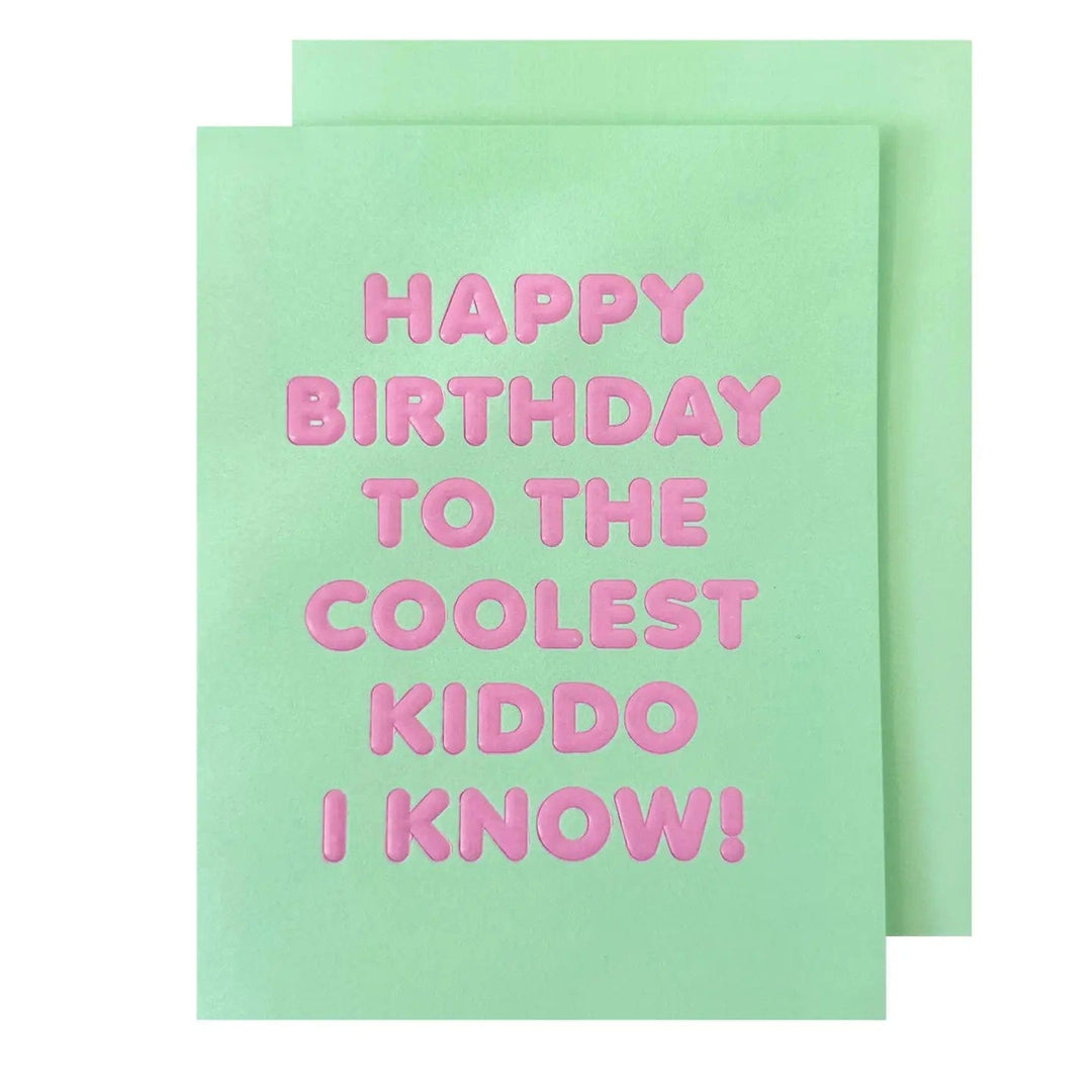 The Social Type Card Coolest Kiddo Birthday