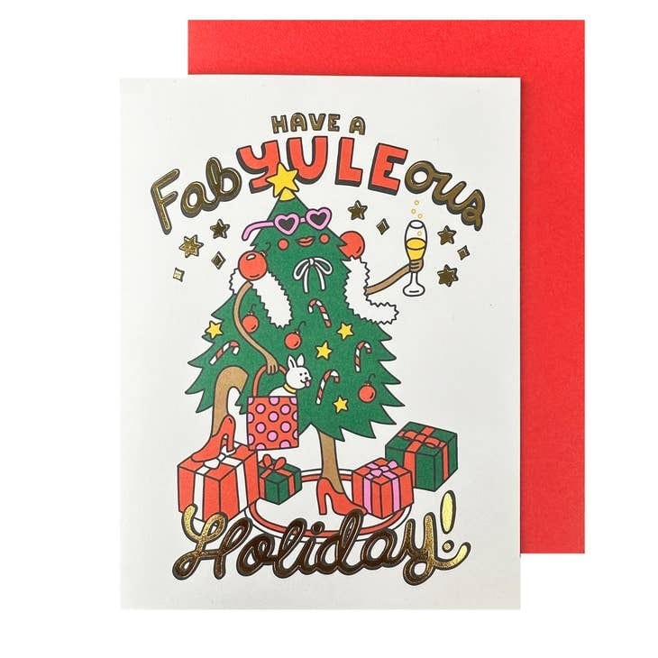 The Social Type Card FabYULEous Holiday Tree Card