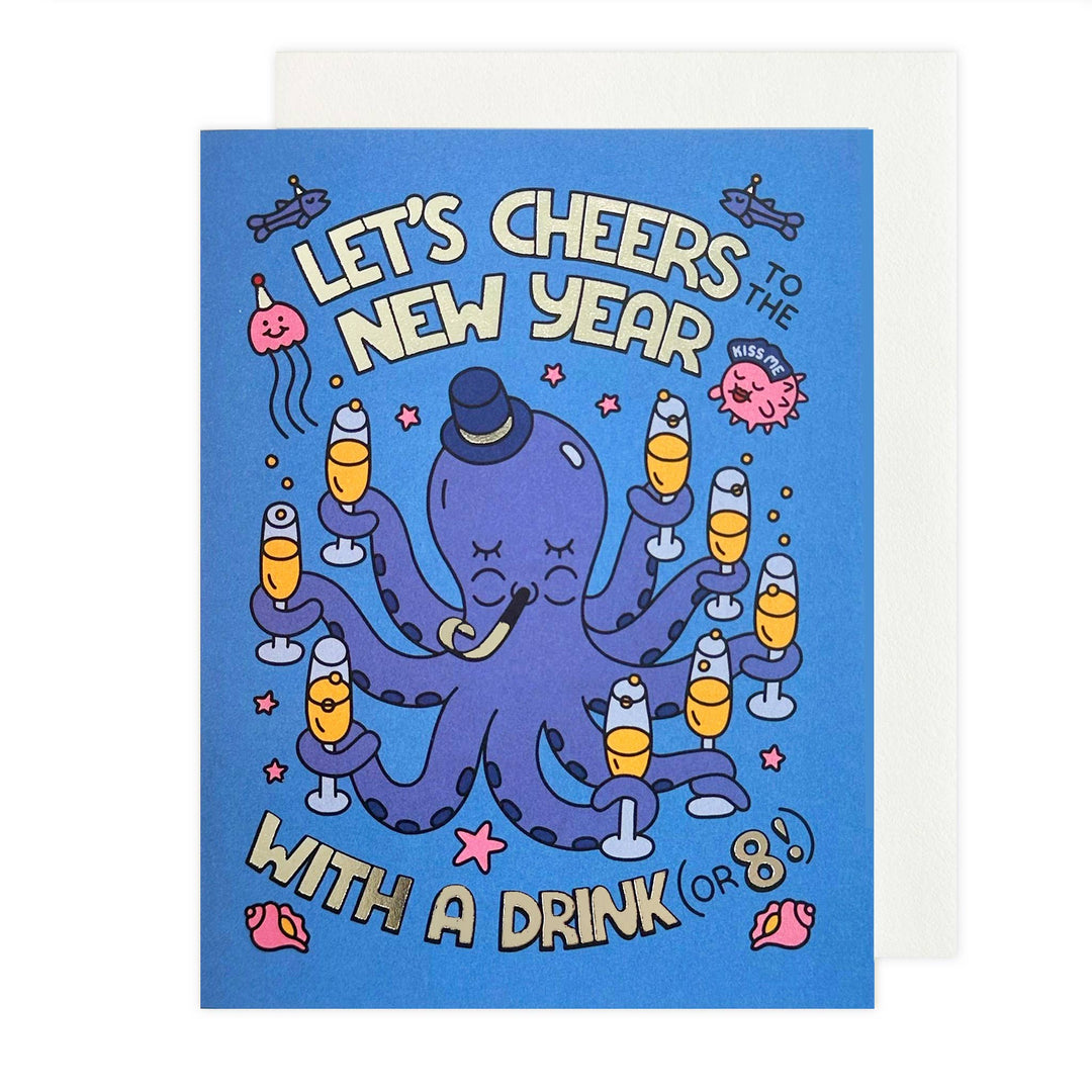 The Social Type Card Octopus New Year Card