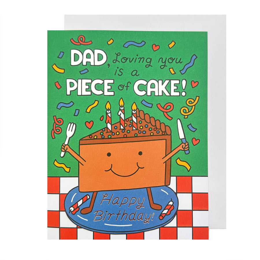 The Social Type Card Piece of Cake Dad Birthday