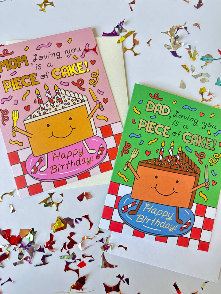 The Social Type Card Piece of Cake Dad Birthday