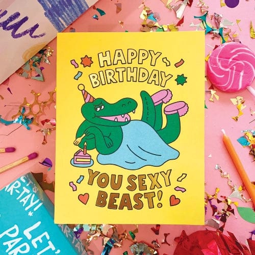 The Social Type Card Sexy Beast Birthday Card