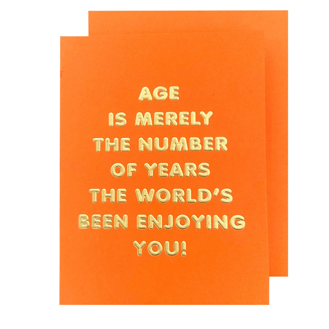 The Social Type Cards Age is a Number Birthday Card