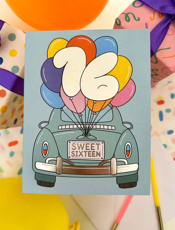 The Social Type Cards Sweet Sixteen Bug Birthday Card