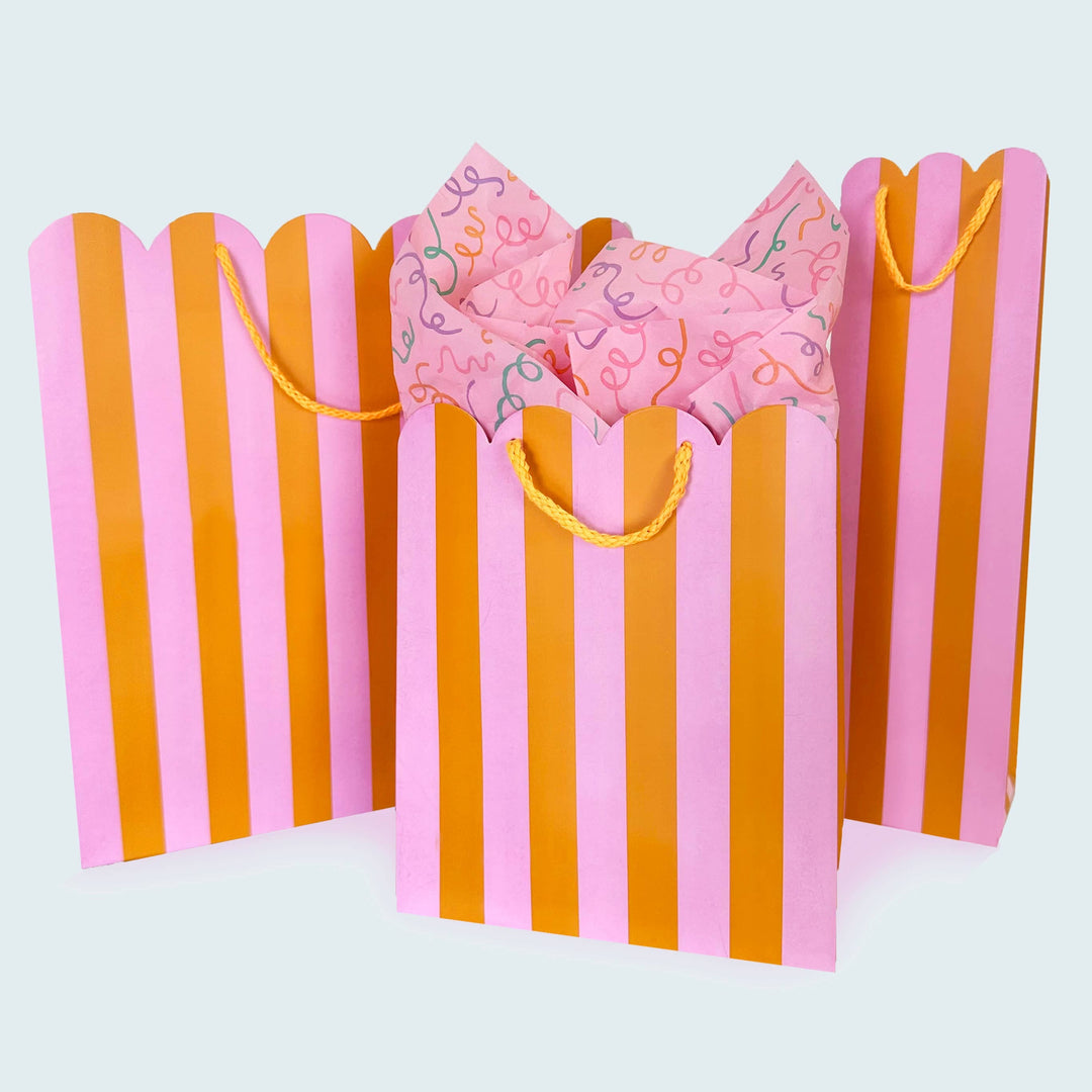 The Social Type Party Citrus Scallop Wine Gift Bag