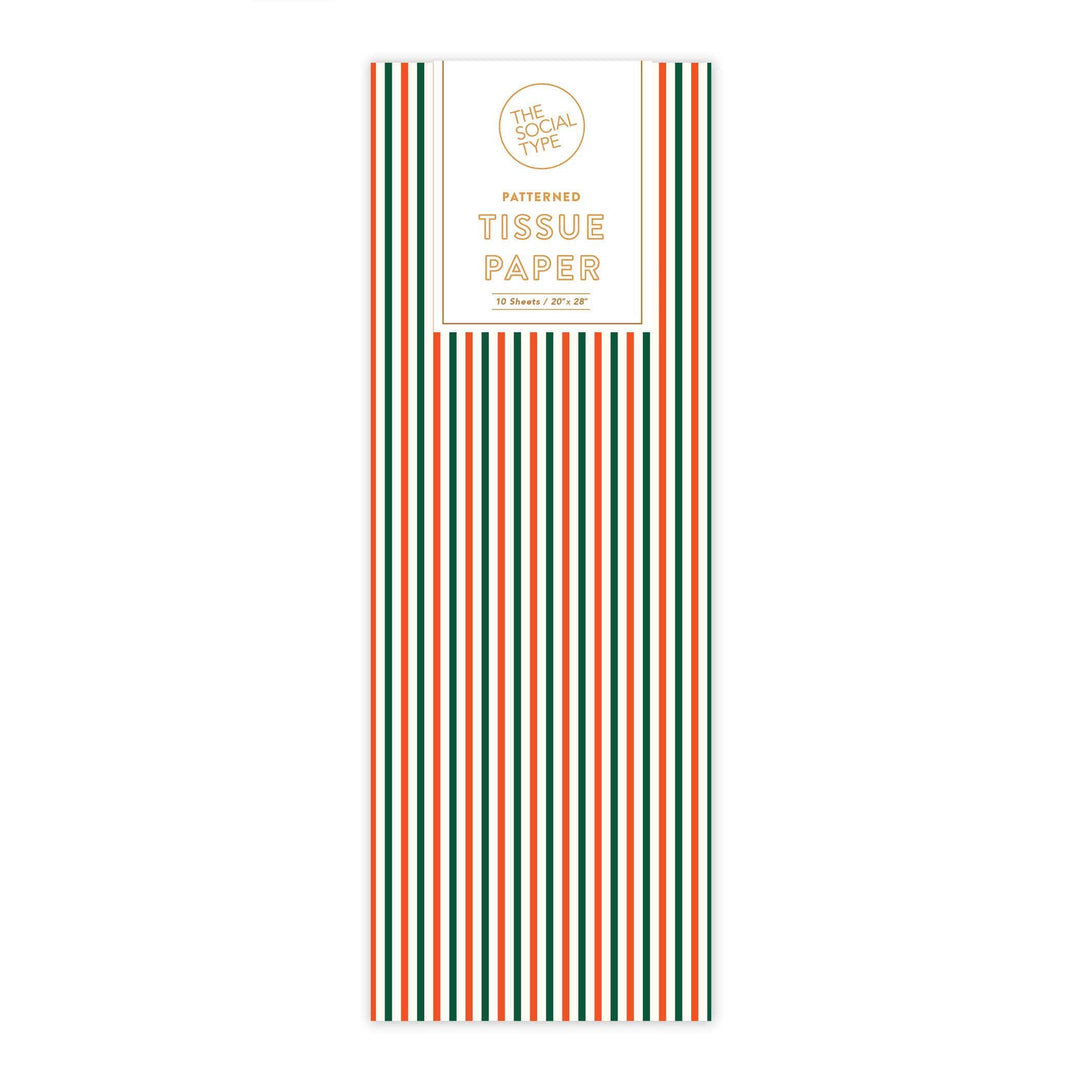 The Social Type Party Holiday PinStripe Tissue Paper