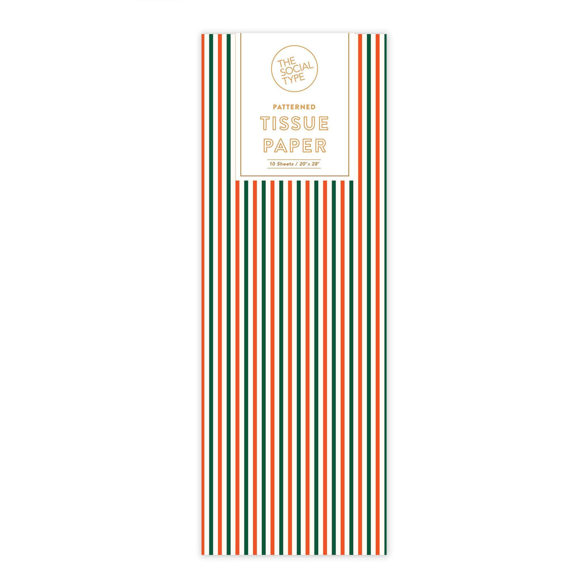 The Social Type Party Holiday PinStripe Tissue Paper