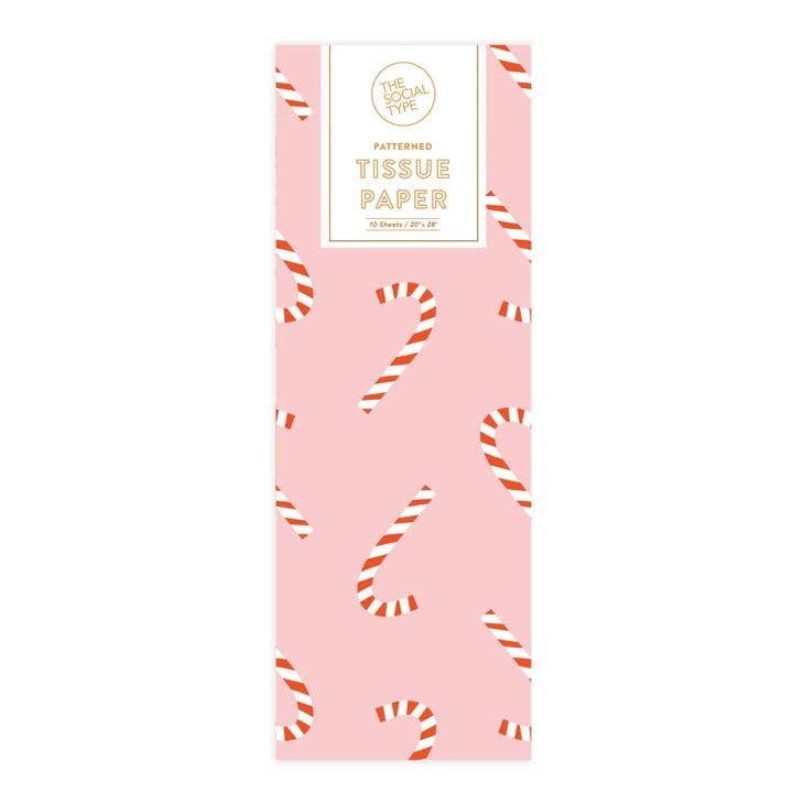 The Social Type Tissue Paper Candy Cane Holiday Tissue Paper