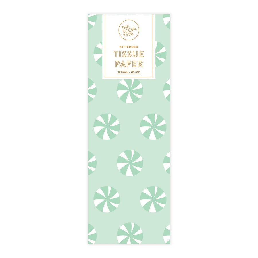 The Social Type Tissue Paper Peppermint Candy Holiday Tissue Paper