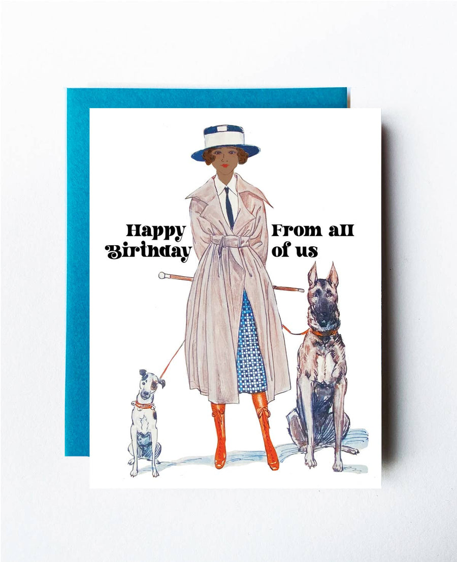 The Twentieth Card All of Us Dogs Birthday Card