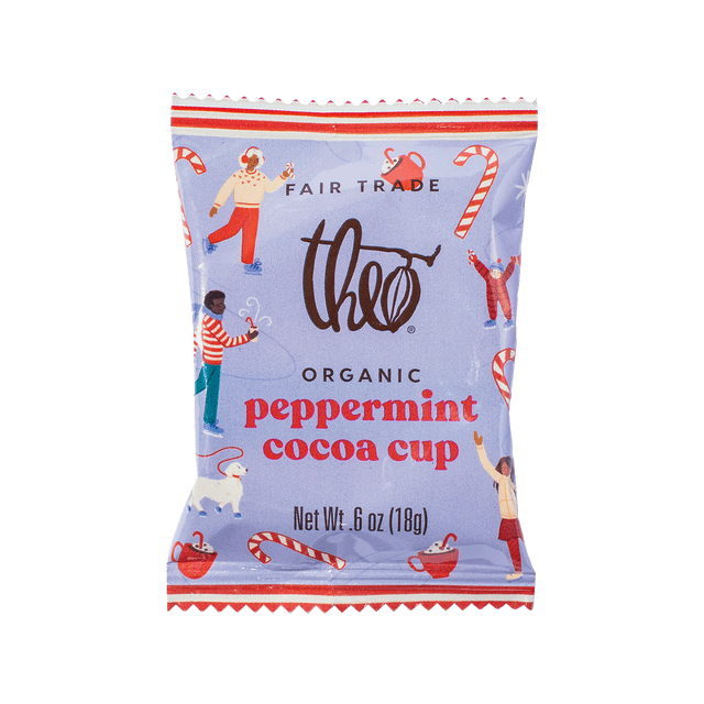 Theo Chocolate Candy Peppermint Cocoa Cup