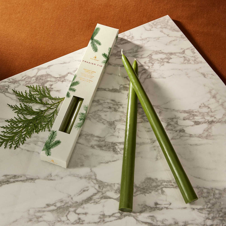 Thymes Candle Frasier Fir 12" Taper Candle Set