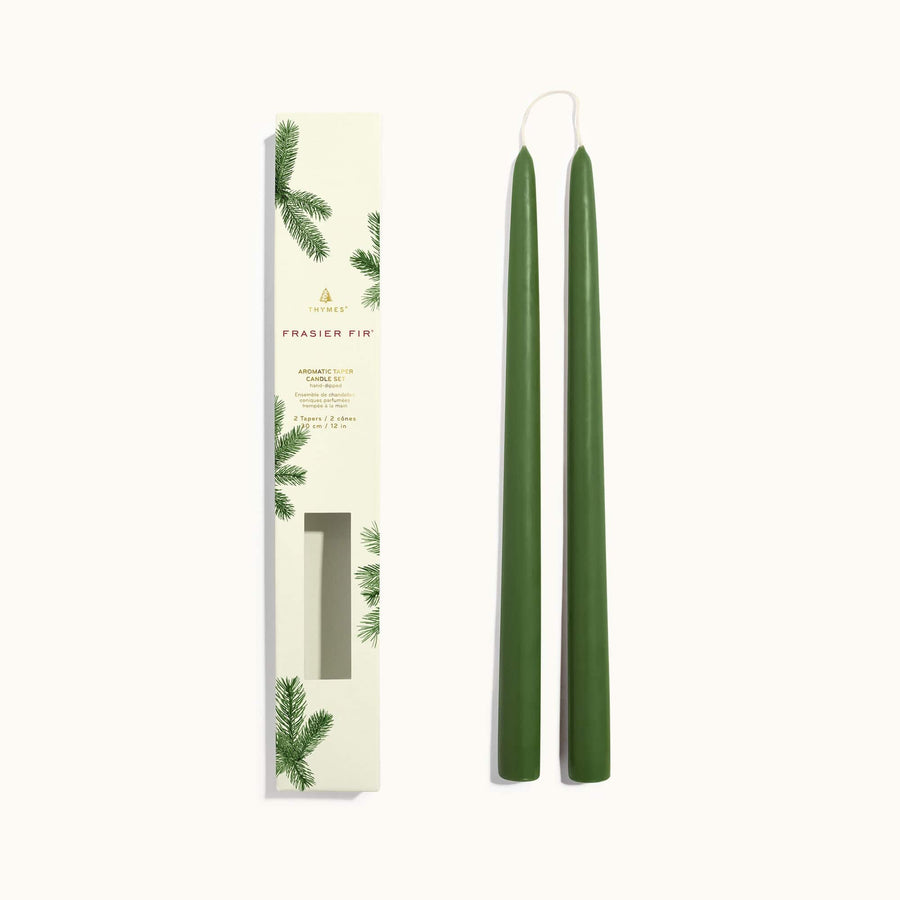 Thymes Candle Frasier Fir 12" Taper Candle Set