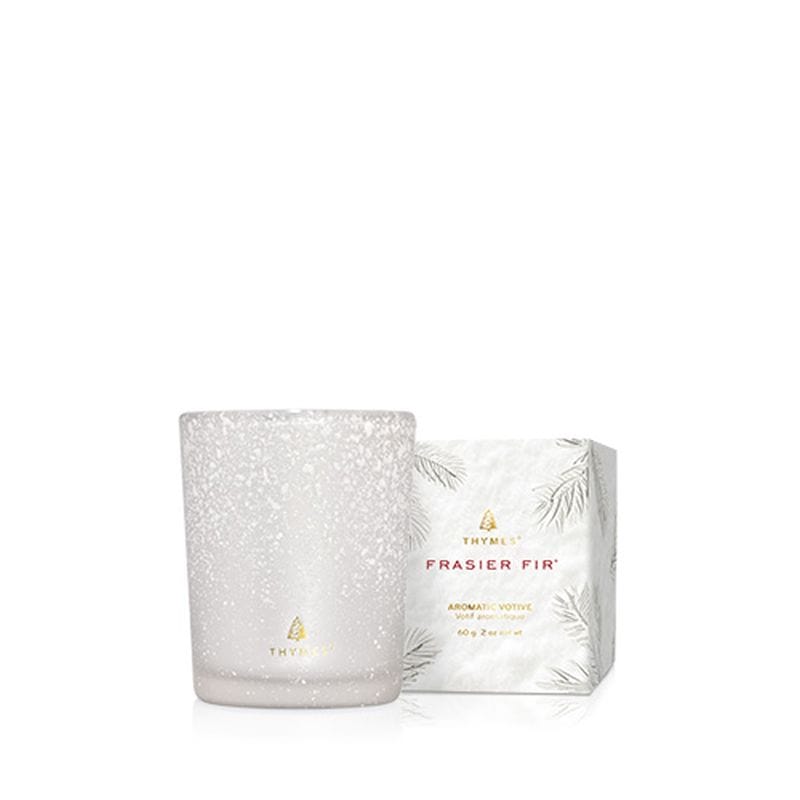 Thymes Candle Frasier Fir Flocked Collection Votive Candle 2oz