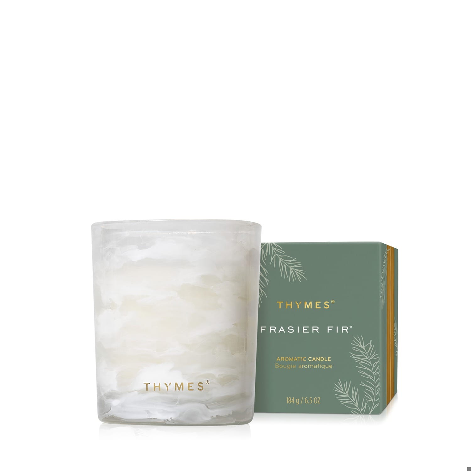 Thymes Gifts Frasier Fir Tidings Boxed Boxed Candle 6.5oz