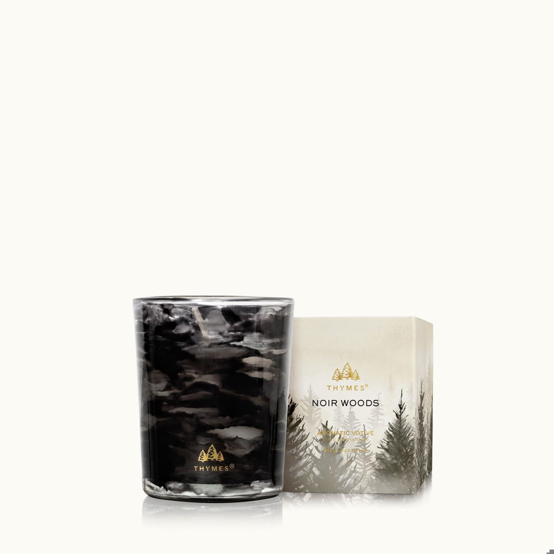 Thymes Gifts Noir Woods Boxed Votive 2oz