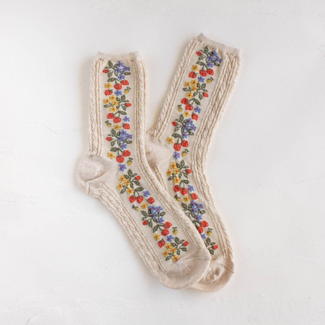 Tiepology Fashion Vintage Strawberry Socks