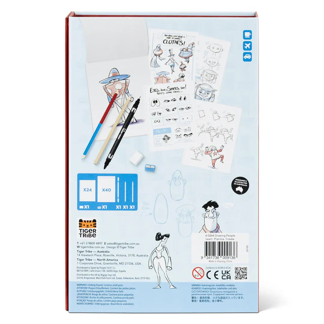 Tiger Tribe Activity Kit Drawing People - Learn. Practice. Create | Tiger Tribe