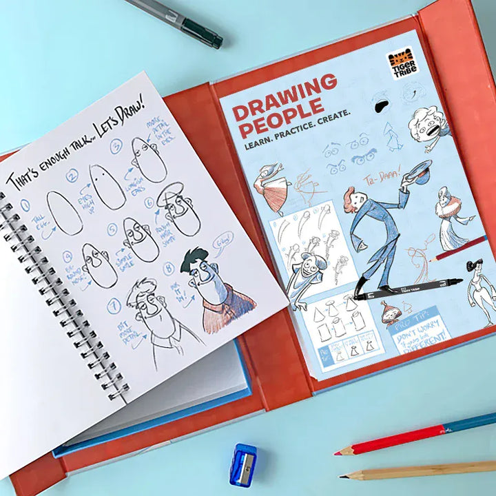 Tiger Tribe Activity Kit Drawing People - Learn. Practice. Create | Tiger Tribe
