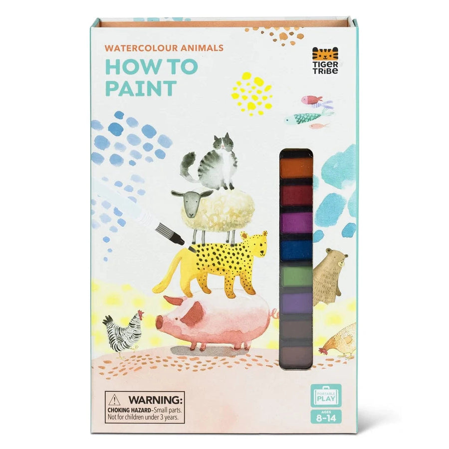 Tiger Tribe Art & Craft How to Paint - Watercolour Animals | Tiger Tribe