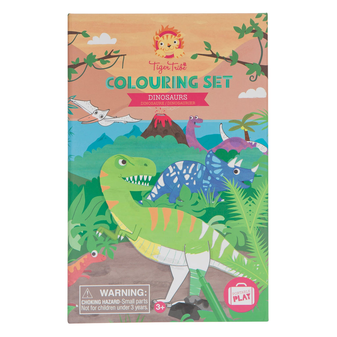 Tiger Tribe Coloring Book Coloring Set: Dinosaurs | Tiger Tribe