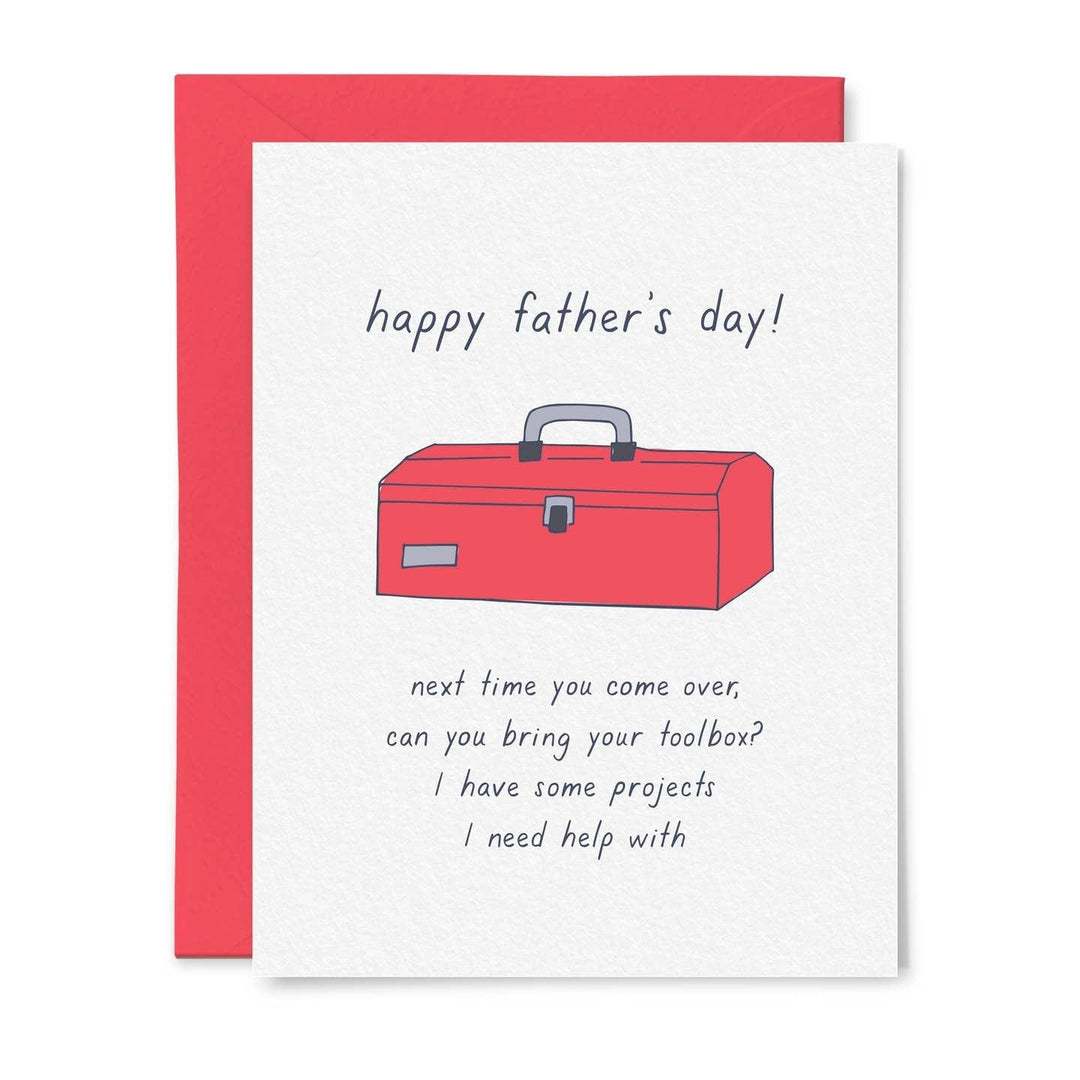 Tiny Hooray Card Father's Day Toolbox Card