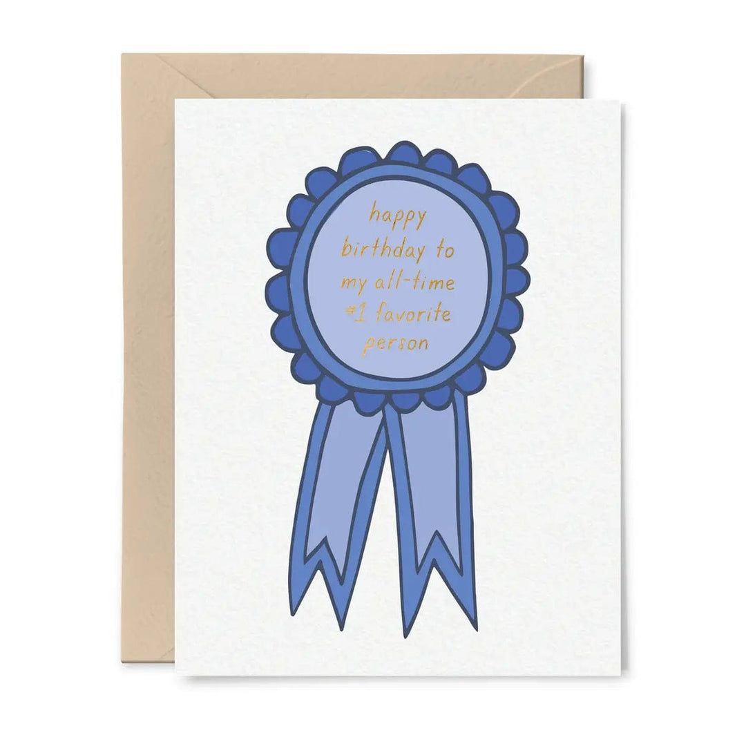 Tiny Hooray Card Happy Birthday To My All-Time #1 Favorite Person Ribbon Card