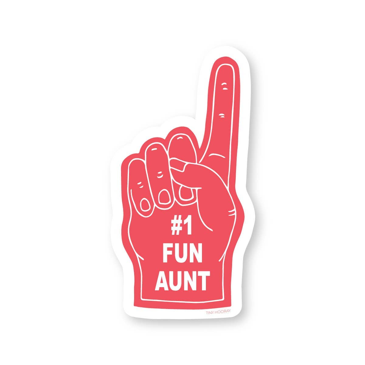 Tiny Hooray Cards #1 Fun Aunt Sticker