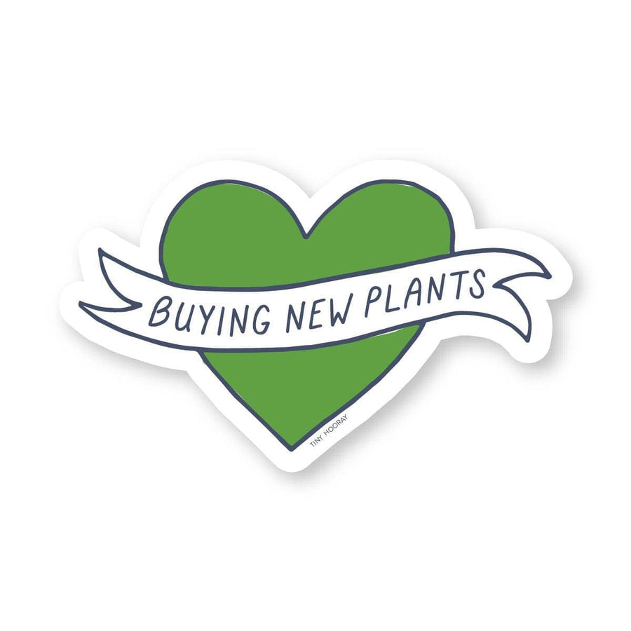Tiny Hooray Sticker Buying New Plants Sticker