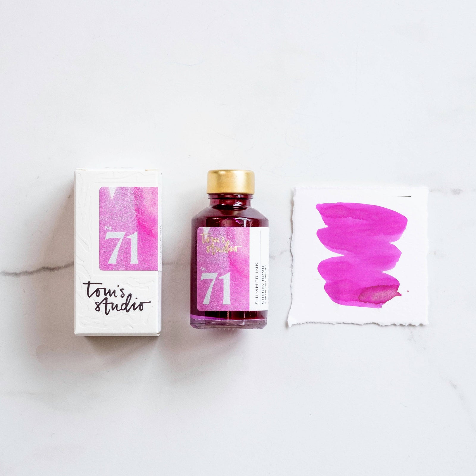 Tom's Studio Paper Shimmer Ink - Cherry Bomb