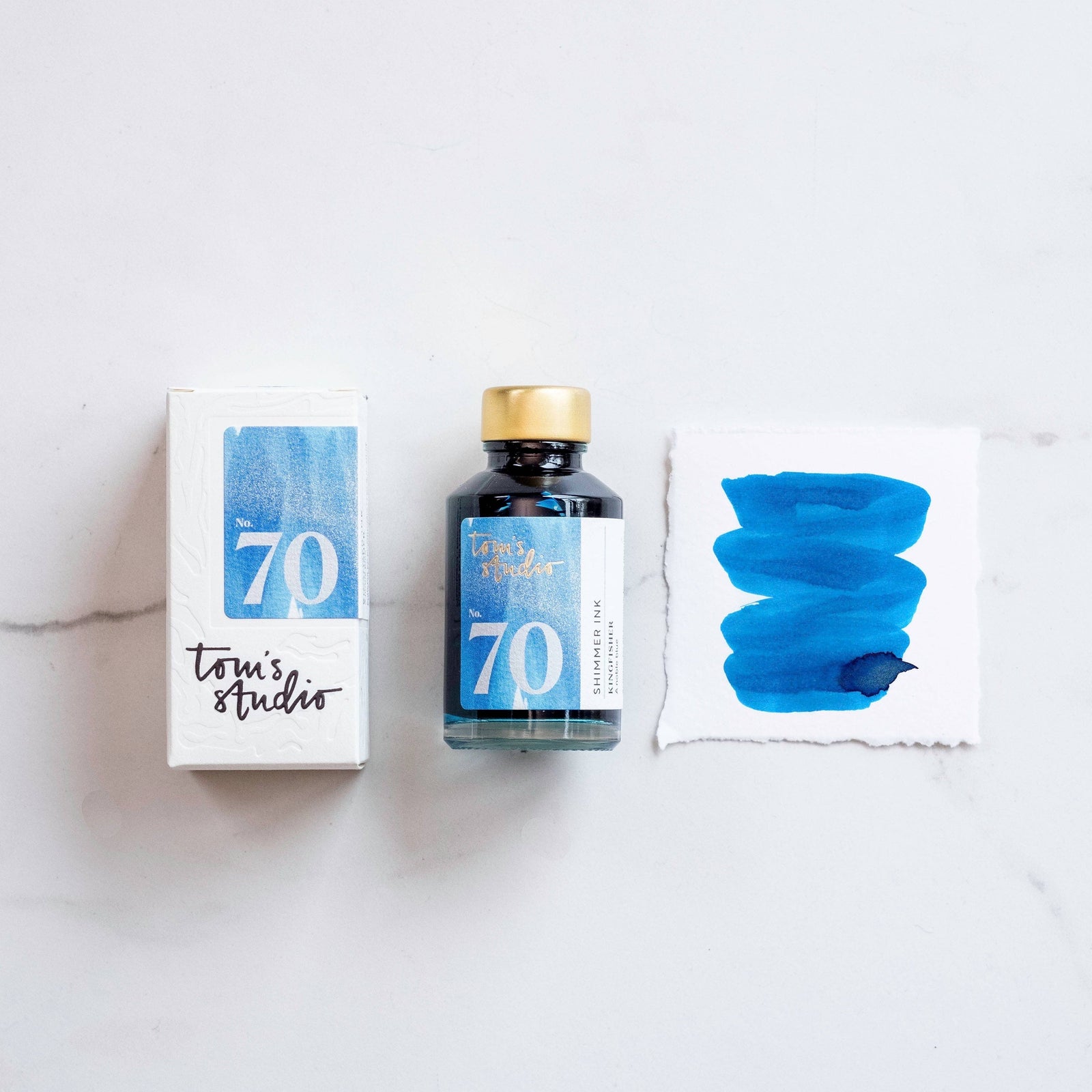 Tom's Studio Paper Shimmer Ink - Kingfisher
