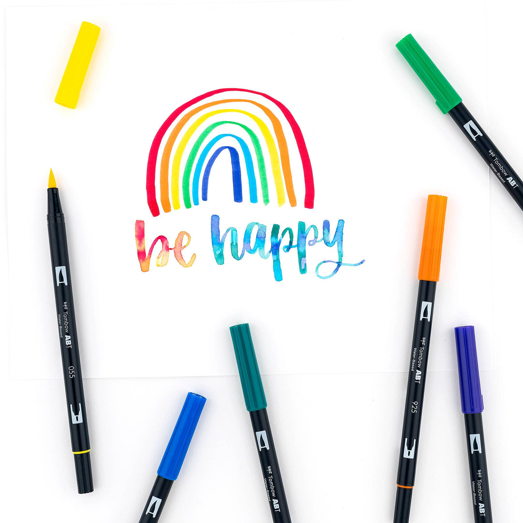 Tombow paper Dual Brush Pen Art Markers: Primary - 10-Pack