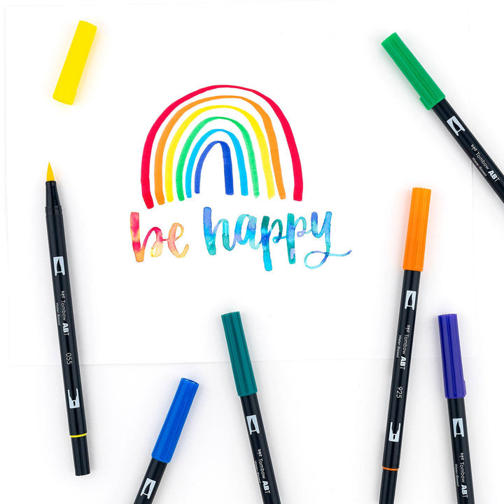 Tombow paper Dual Brush Pen Art Markers: Primary - 10-Pack
