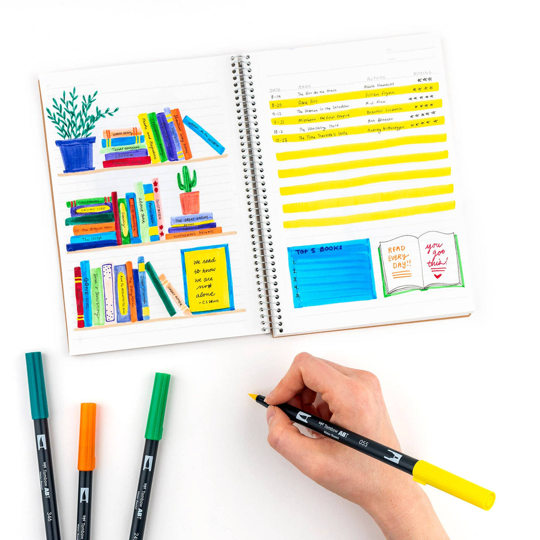 Tombow paper Dual Brush Pen Art Markers: Primary - 10-Pack